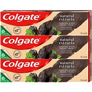 COLGATE Naturals Charcoal & White 3× 75 ml - Zubná pasta