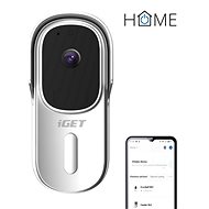 iGET HOME Doorbell DS1 White – batériový WiFi video zvonček s Full HD prenosom obrazu a zvuku - Zvonček s kamerou