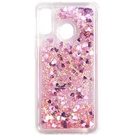 Kryt na mobil iWill Glitter Liquid Heart Case pre Samsung Galaxy A20e Pink