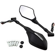 M-Style Optic zrkadlá s integrovanými LED blinkrami - Zrkadlo na motorku