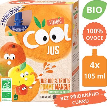 Vitabio Cool Bio Apple Juice Mango And Acerola 4 105 Ml Liquid Complementary Food Alza Sk