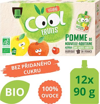 Vitabio Fruit Bio Pockets Cool Fruits Apple And Acerola 12 90 G Baby Food Alza Sk