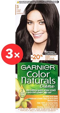 GARNIER Color Naturals 3 Dark Brown 3 × 112 ml - Hair Dye 