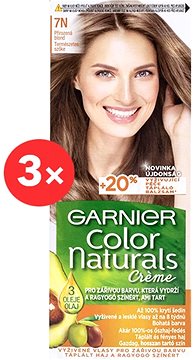 GARNIER Color Naturals 7N The Nudes Natural Blonde 3 × 112 ml - Hair Dye | GARNIER Color Naturals 7N The Nudes Natural Blonde 3 × 112 ml - Hair Dye |