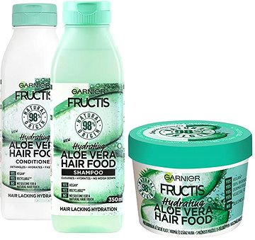 GARNIER Fructis Hair Food Hydrating Aloe Vera Set 1090 ml - Haircare Set | GARNIER Fructis Hair Food Hydrating Aloe Vera Set 1090 ml - Haircare Set |