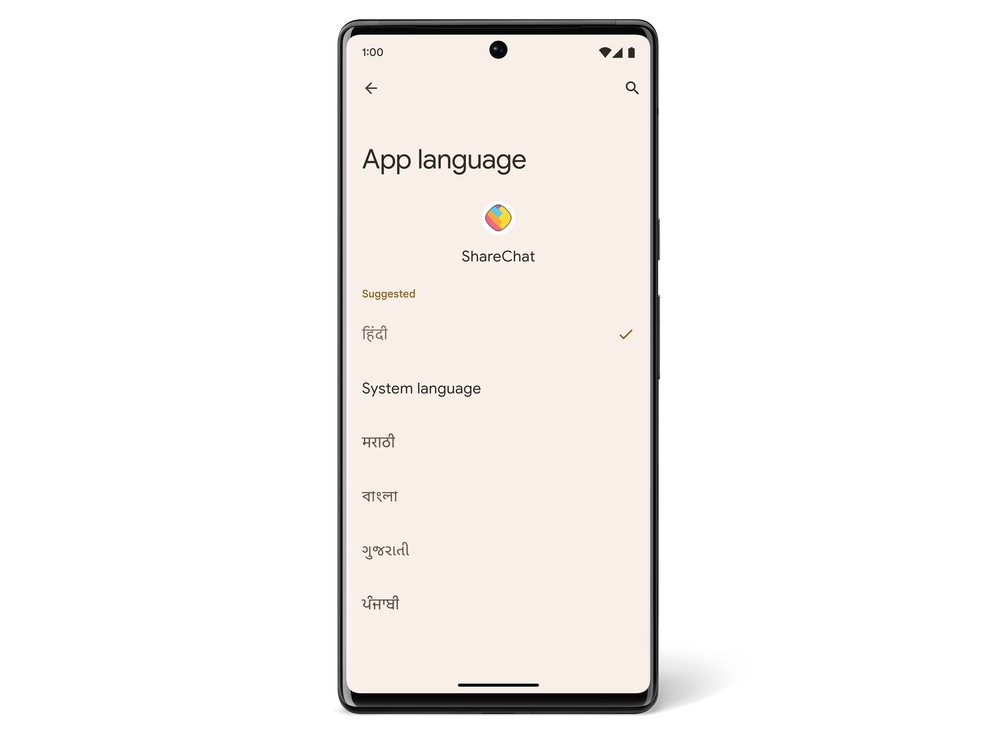 Android 13, nastavenie jazyka aplikácií
