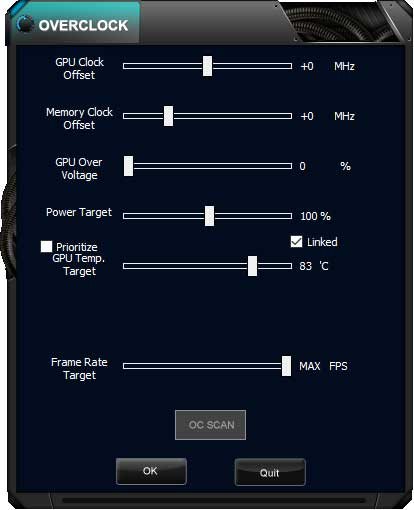 Gainward EXPERTool expert mode