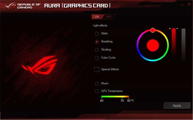 Asus Strix RTX 2080 O8G Gaming Aura