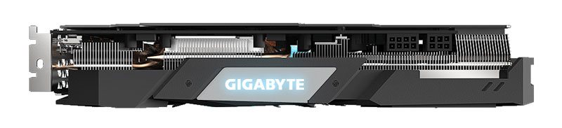 Gigabyte RX 5700 XT Gaming OC; vrchná strana