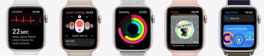 Apple; watch series 5; chytré hodinky; smartwatch; wearables; nositelna elektronika