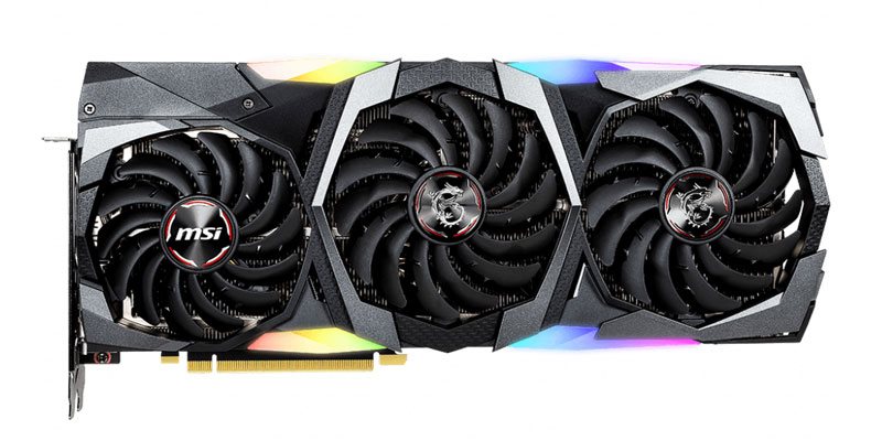 MSI RTX 2080 SUPER Gaming X TRIO; čelná strana