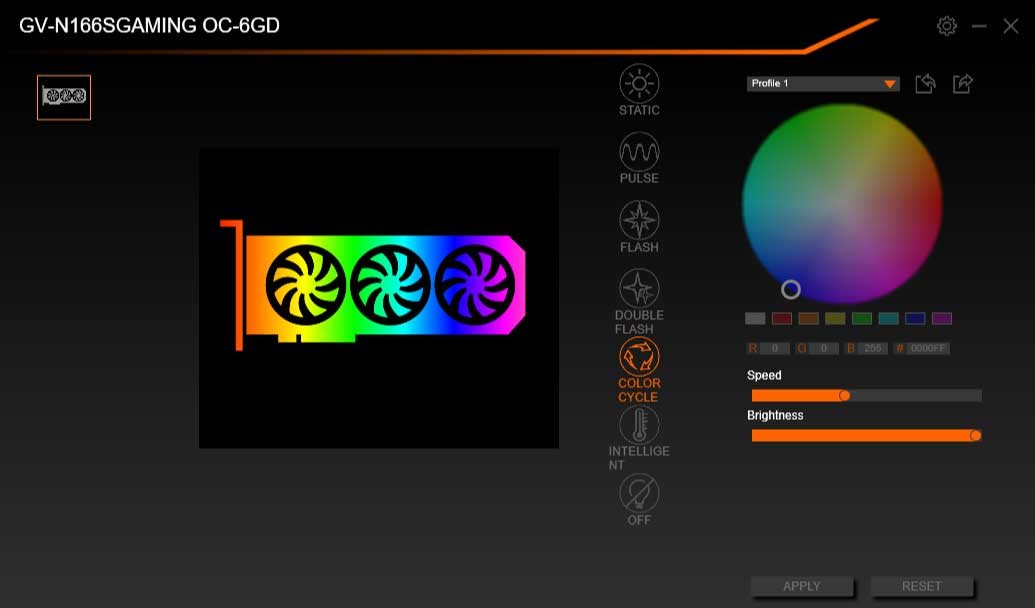 Gigabyte GTX 1660 SUPER Gaming OC RGB Fusion