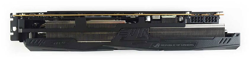 Asus STRIX RX 5700 XT O8G Gaming; horná strana