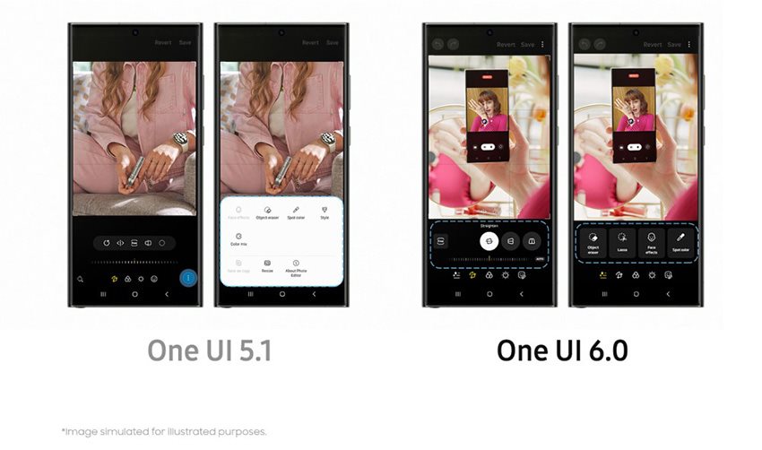 Samsung One UI 6 editor fotiek