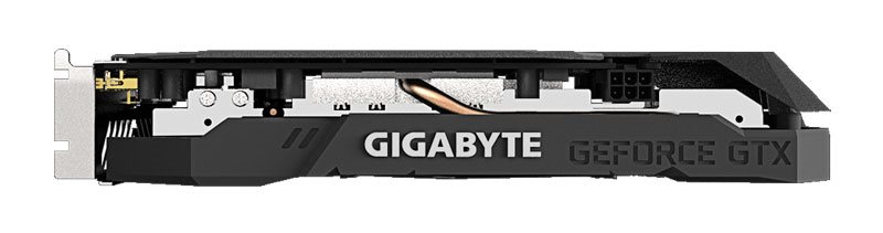 Gigabyte GTX 1650 SUPER Windforce OC; horná strana