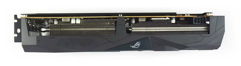 Asus STRIX RX 5500 XT O8G Gaming; horná strana