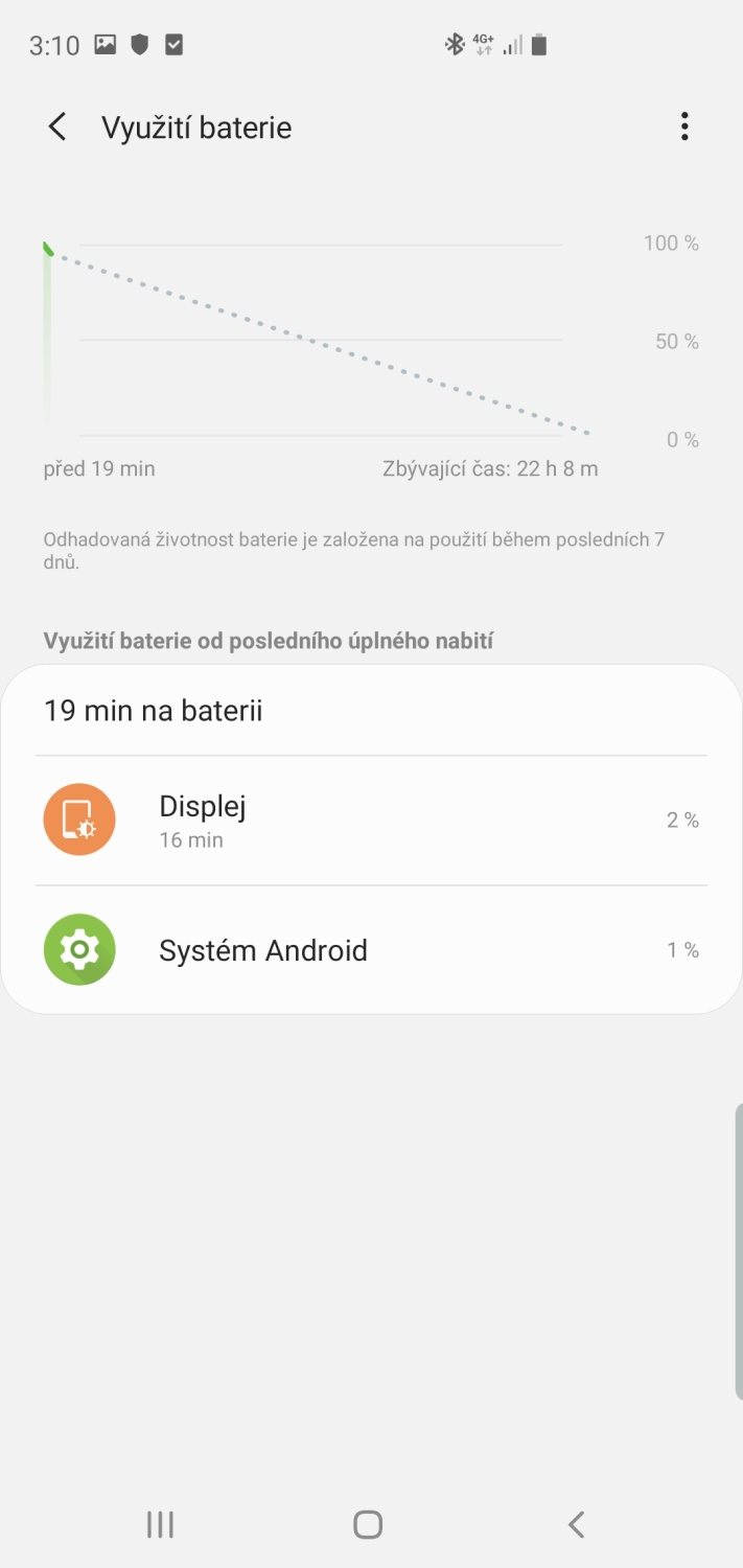 Samsung One UI – batéria