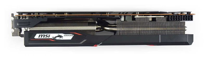MSI RX 5600 XT GAMING X 6G; horná strana