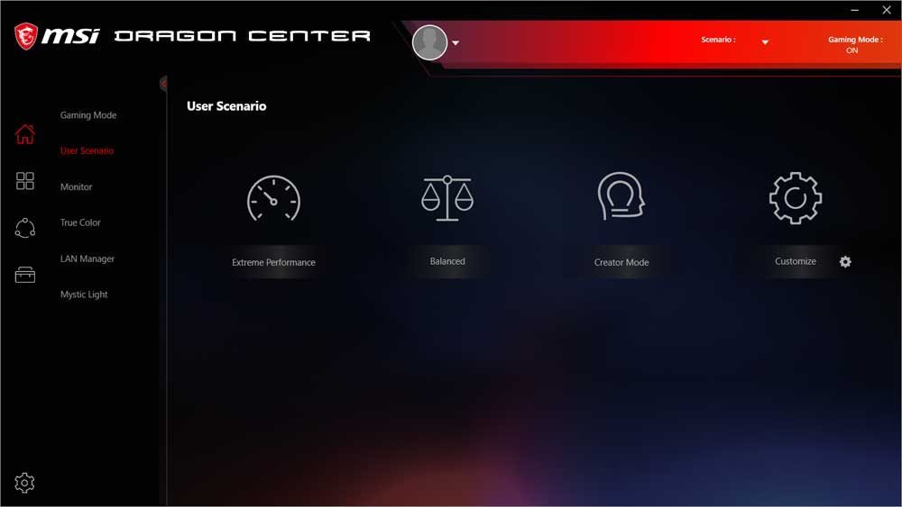 MSI Dragon Center: Performance