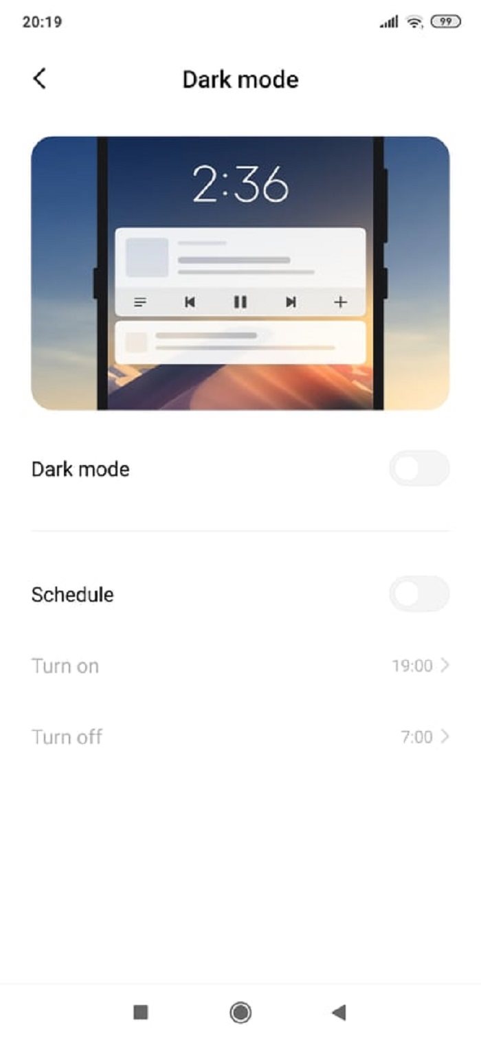 Xiaomi MIUI – Nastavenie tmavého režimu