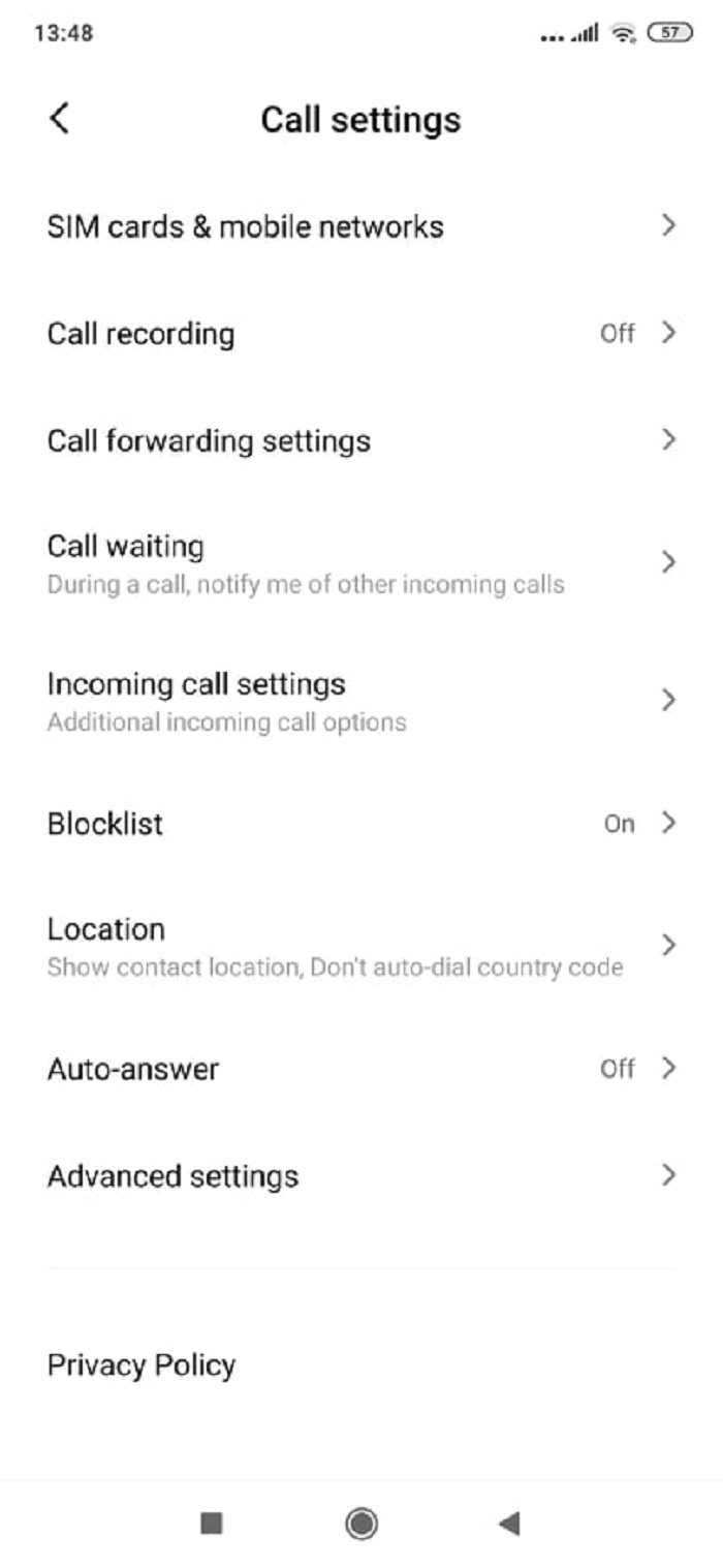 Xiaomi MIUI – Nastavenie hovorov