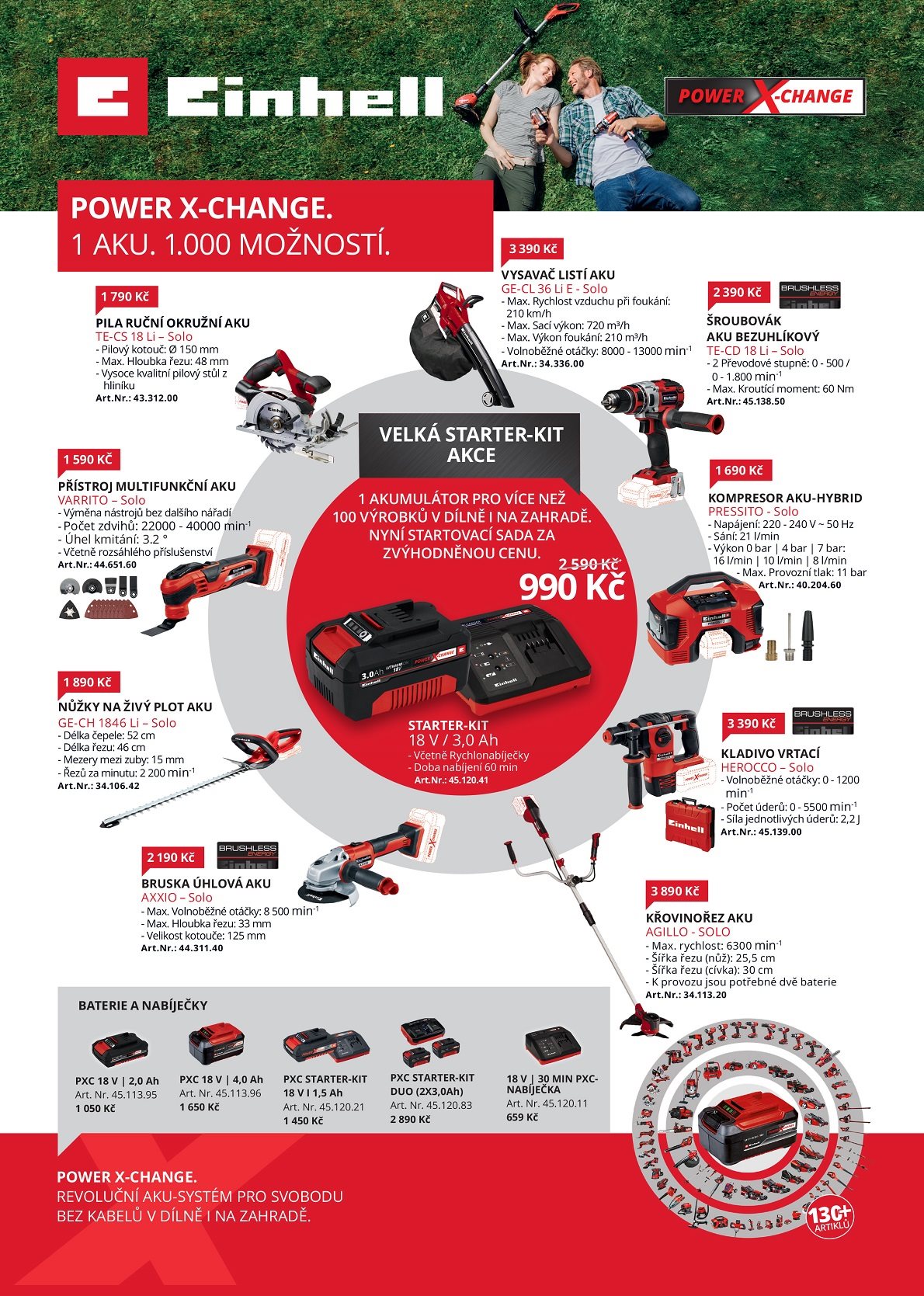 Einhell Power X-Change, batérie