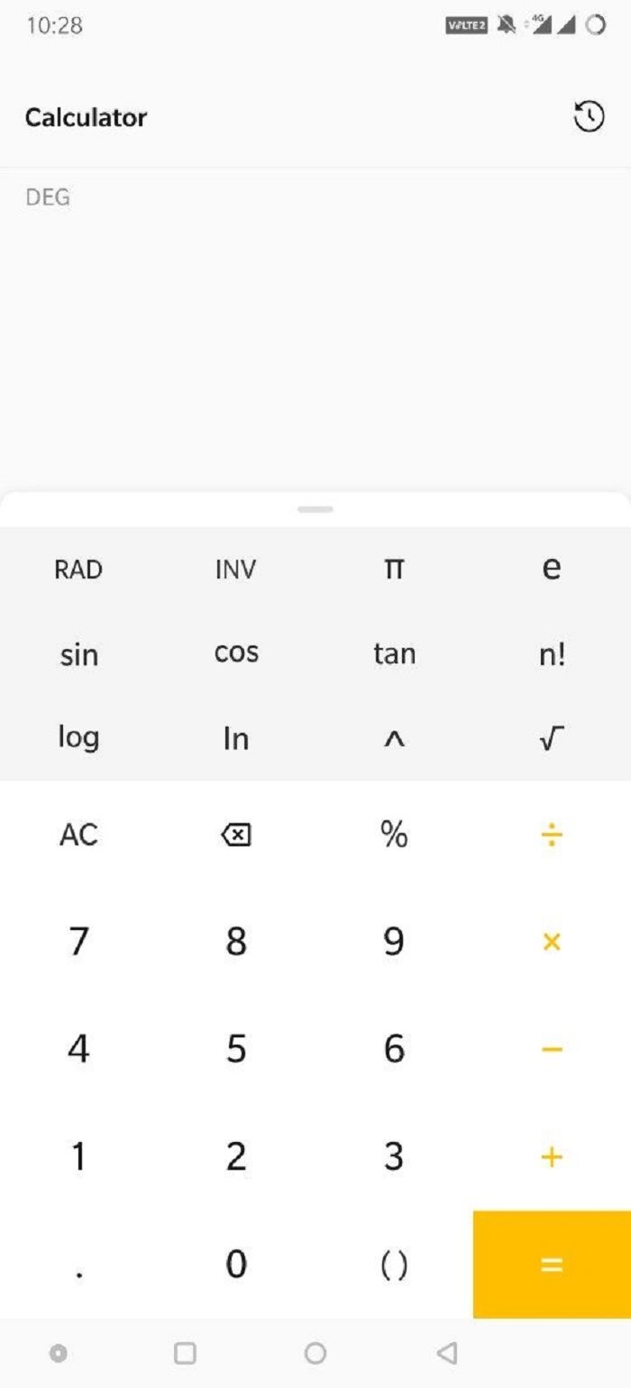 OxygenOS – kalkulačka