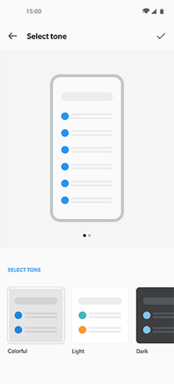 OxygenOS – nastavenie odtieňa upozornení