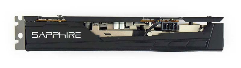 Sapphire PULSE RX 5500 XT 8G; horná strana