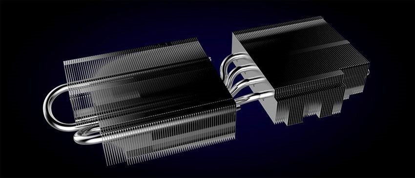 Asus DUAL RTX 2070 SUPER O8G EVO; systém chladenia
