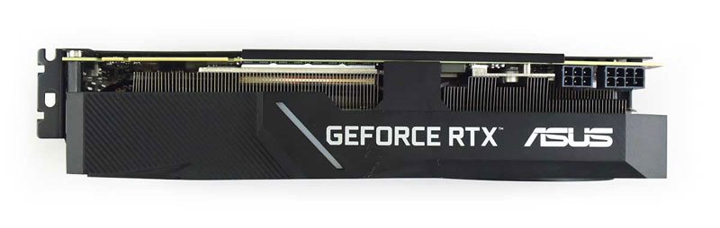 Asus DUAL RTX 2070 SUPER O8G EVO; horná strana