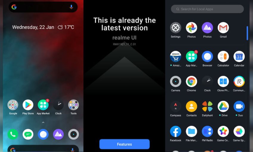Realme UI - prostredie