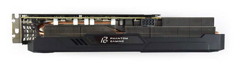 ASRock RX 5600 XT Phantom Gaming D3 6G OC; horná strana