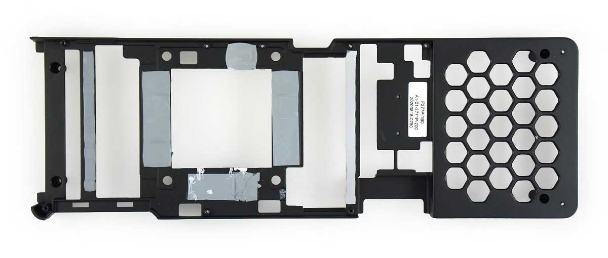 Gainward RTX 3070 Phoenix GS 8G; systém chladenia backplate