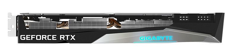 Gigabyte RTX 3070 Gaming OC 8G; horná strana