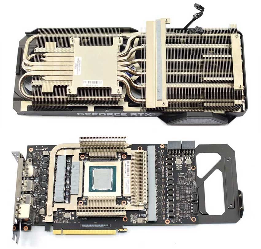 Asus TUF RTX 3080 O10G Gaming; systém chladenia