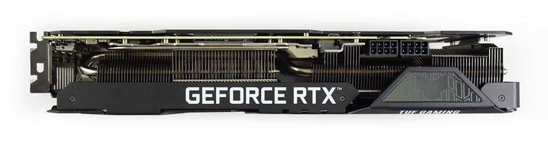 Asus TUF RTX 3080 O10G Gaming; horná strana