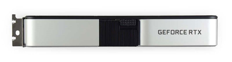 NVIDIA RTX 3060 Ti Founders Edition; horná strana