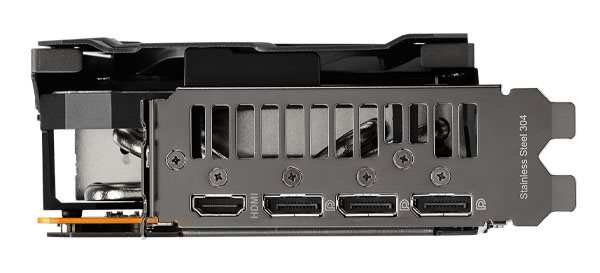 Asus TUF RX 6800 XT O16G Gaming; obrazové výstupy