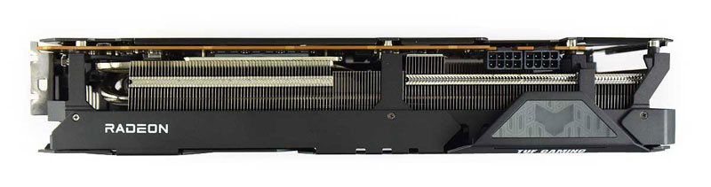 Asus TUF RX 6800 XT O16G Gaming; horná strana