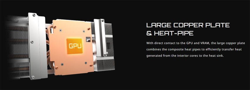 Gigabyte Radeon RX 6900 XT Gaming OC 16G; systém chladenia