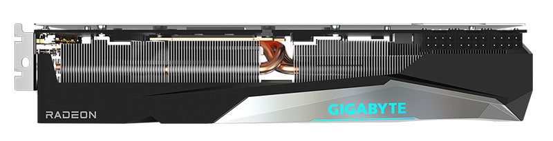 Gigabyte Radeon RX 6900 XT Gaming OC 16G; horná strana