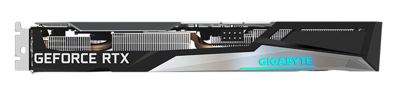 Gigabyte RTX 3060 Gaming OC 12G; horná strana