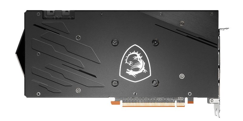 MSI RX 6700 XT Gaming X 12G; zadná strana