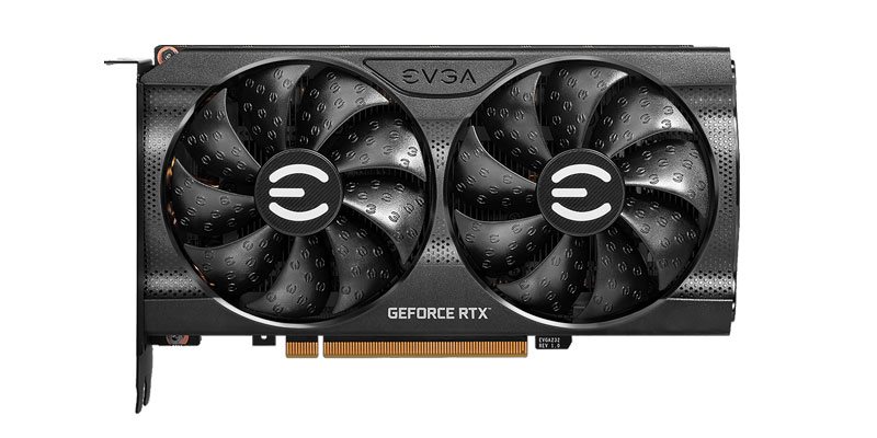 EVGA RTX 3060 XC Gaming 12G; čelná strana