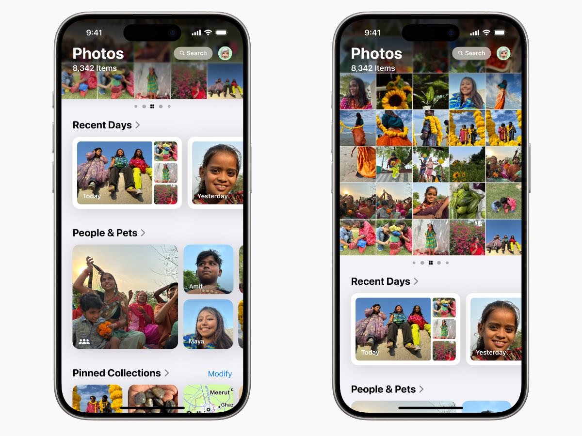 iOS 18, fotky