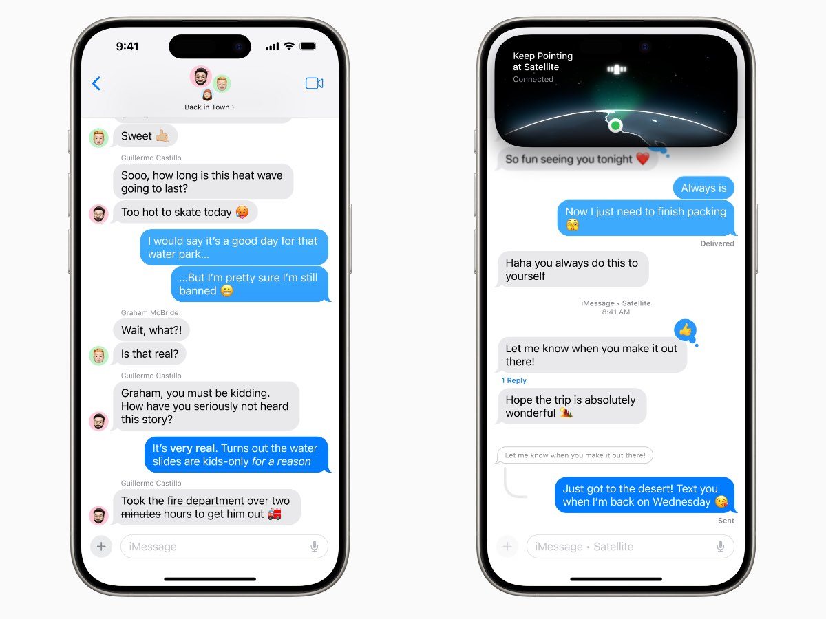 iOS 18, správy