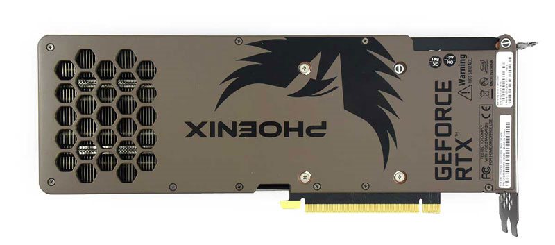 Gainward RTX 3080 Ti Phoenix 12G; zadná strana