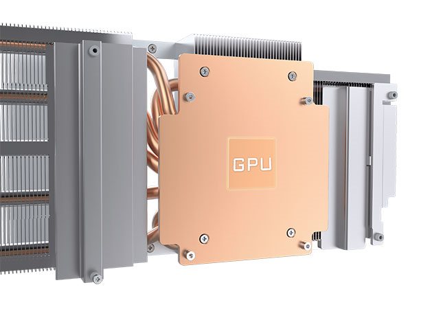 Gigabyte RTX 3080 Ti VISION OC 12G; systém chladenia