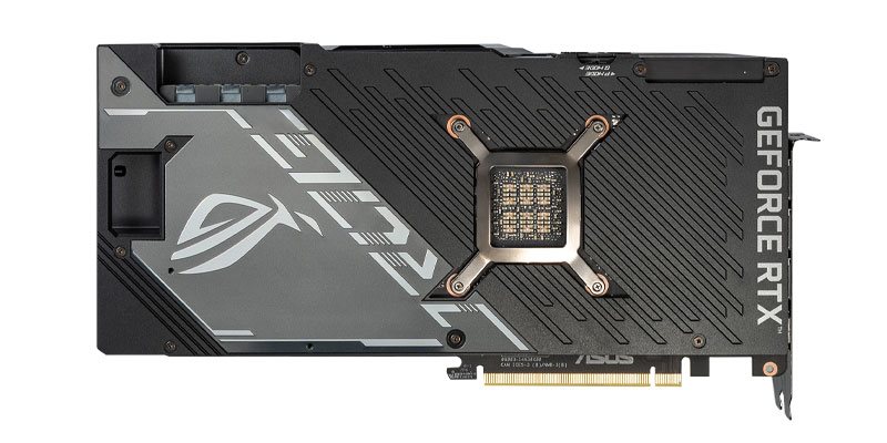 Asus STRIX LC RTX 3080 Ti O12G Gaming; zadná strana